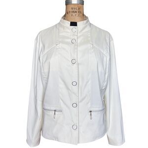 DKNY Golf Off White Jacket Sz L and Pants Set Sz 4